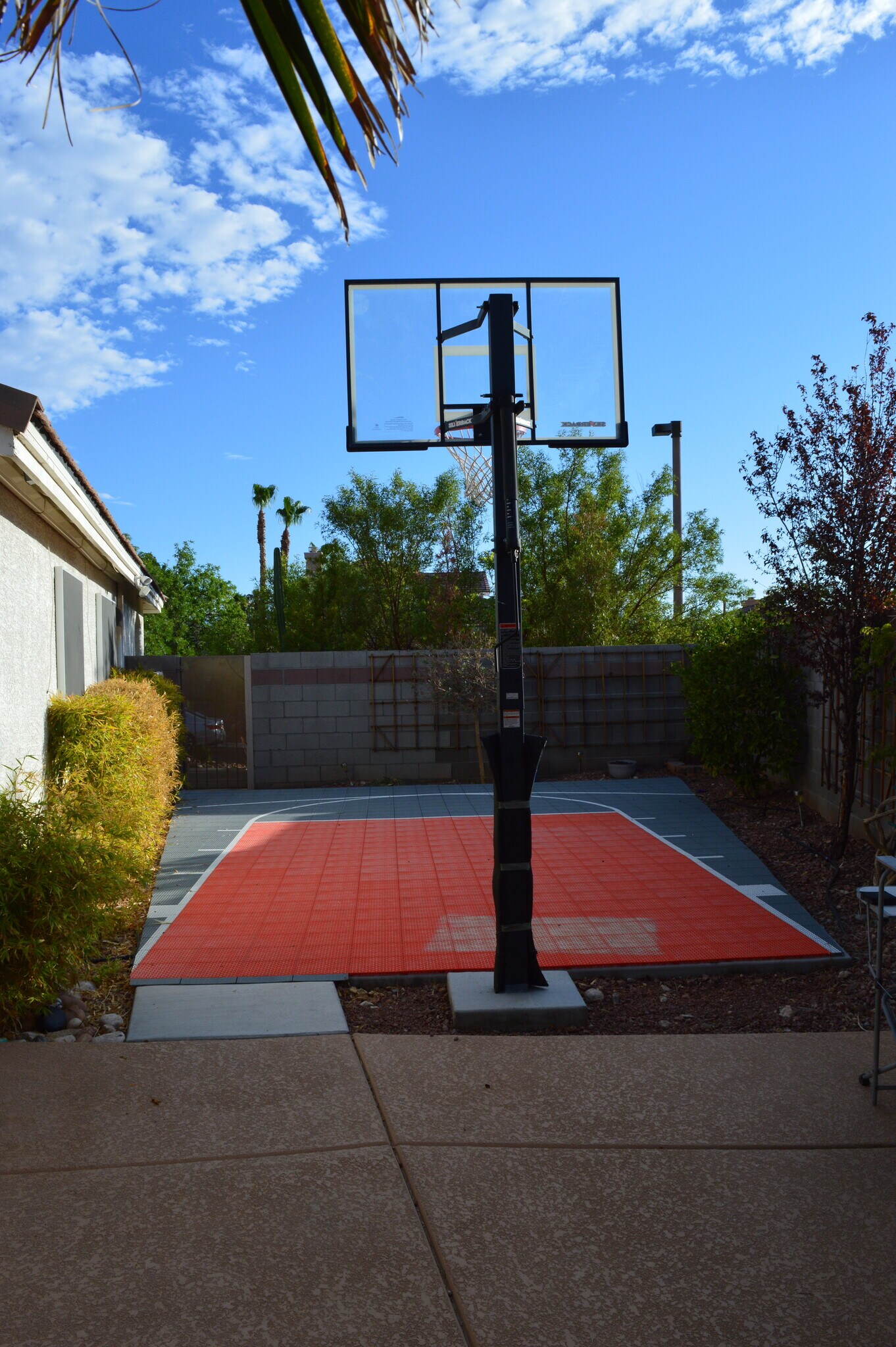 Basketball court on side of house - 1524 Waterton Dr