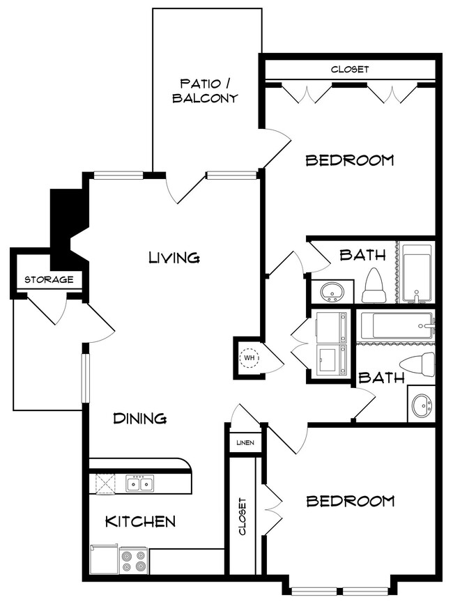 Floorplan - Courtyard Apartments and Mini Storage