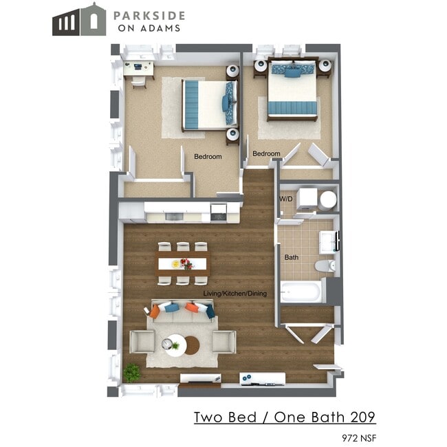 Floorplan - Parkside on Adams