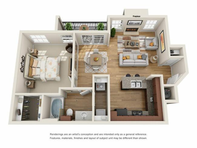 1DX Floor Plan - Residences at Old Carolina