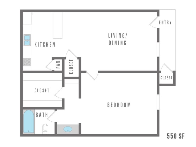 1 Bedroom 1 Bathroom 550 Sqft - Altitude