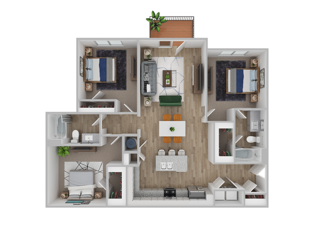 Floorplan - Cotton Mill Apartments