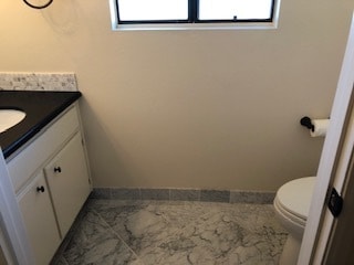 Half Bath off Home Office with Marble floor, granite counter - 533 N Helberta Ave