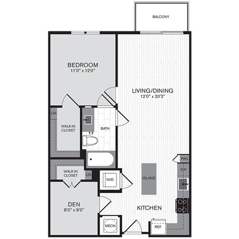 Floorplan - The Parker at Huntington Metro