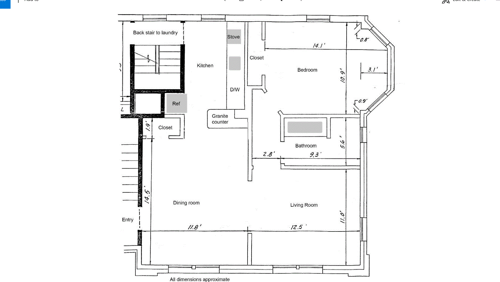 Open floor plan, 5 rooms - 142 Humboldt Ave