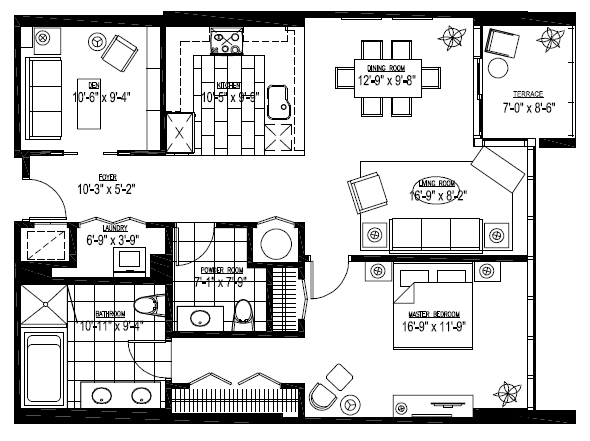 1BR/1.5BA - Signature Place Tower