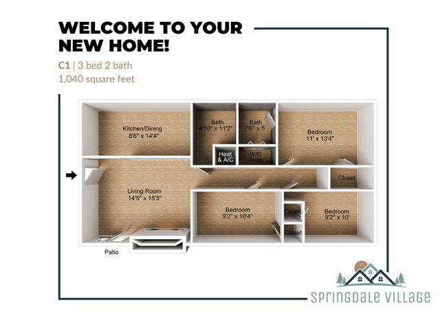 C1 Floor Plan - Springdale Village