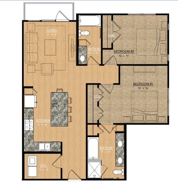 Floorplan - Magnolia at Bishop Arts