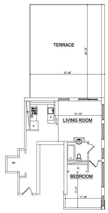 1BR/1BA - Ocean Blue