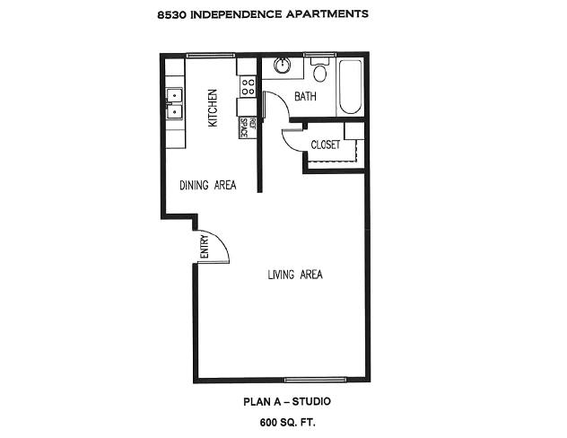 Studio - 8530 Independence Apartments