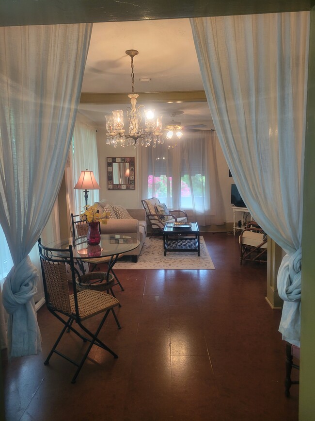 looking out from kitchen to dining area and living room - 3600 N Bay Homes Dr