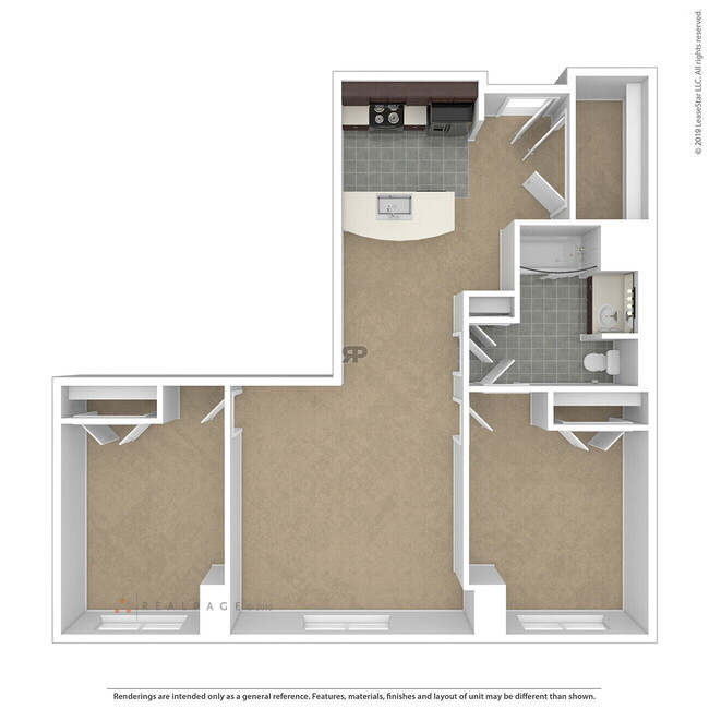 Floorplan - Curtain Lofts  1371