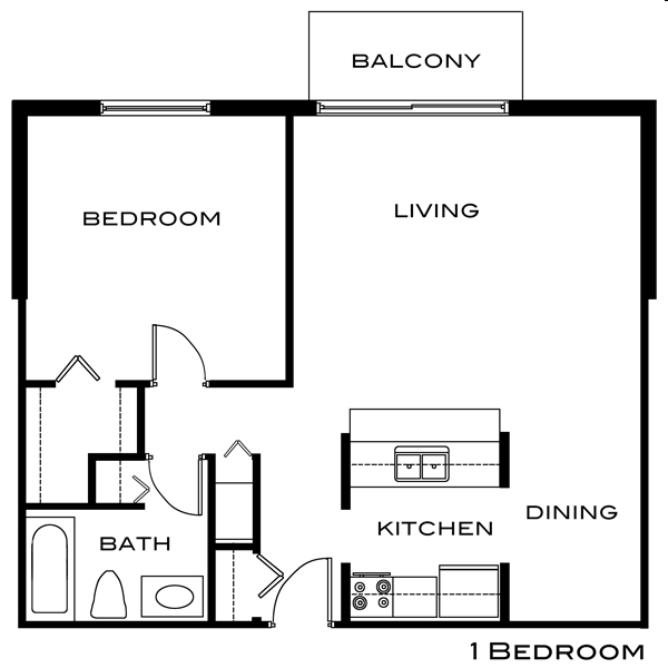 1BR/1BA - Buena Vista Apartments & Townhomes