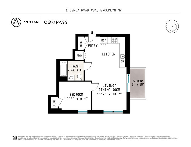 A Line Floorplan - 1 Lenox Rd