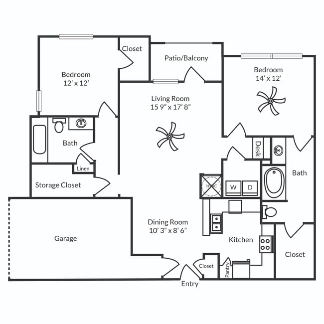 B2G Floorplan Image - Waterstone