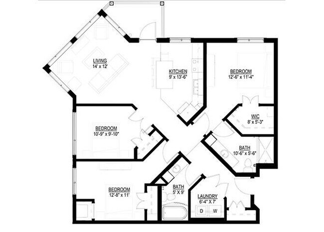 Floorplan - The Legends of Champlin 55+ Apartments