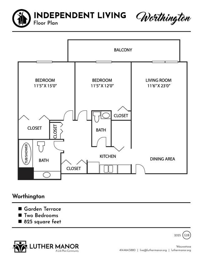 Floorplan - The Terrace at Luther Manor