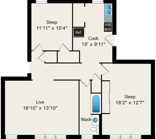 Floorplan - Reside on Irving Park