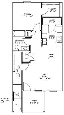 1BR/1BA - Canterbury House Apartments - Dixon