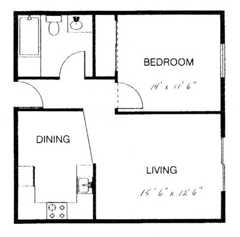 1BR/1BA - Leisure Terrace Apartments