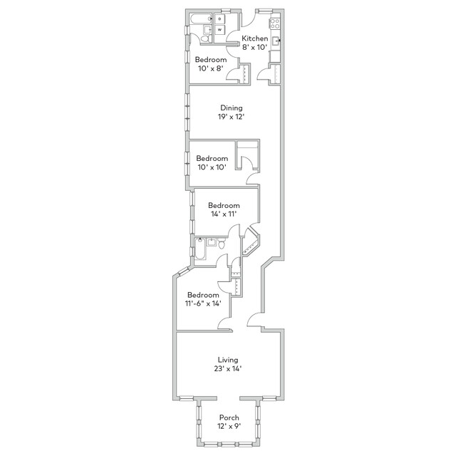Floorplan - 5427 S. Greenwood