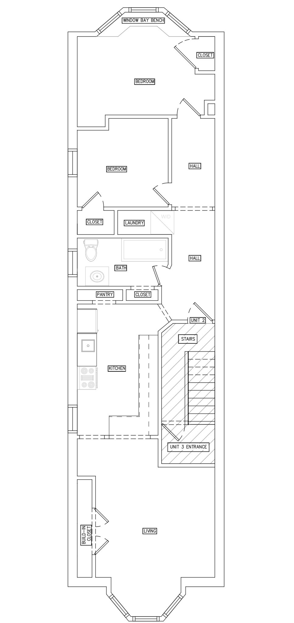 Unit 2 Floor Plan - 5211 Ridge Ave