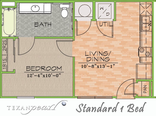 Floorplan - Texan Pearl Best Value in West Campus