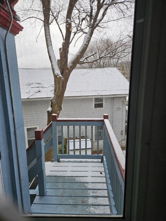 Outside deck and back stairs - 18 Spring St