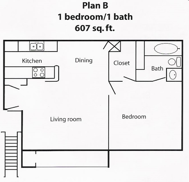 1BR/1BA - Champion Court