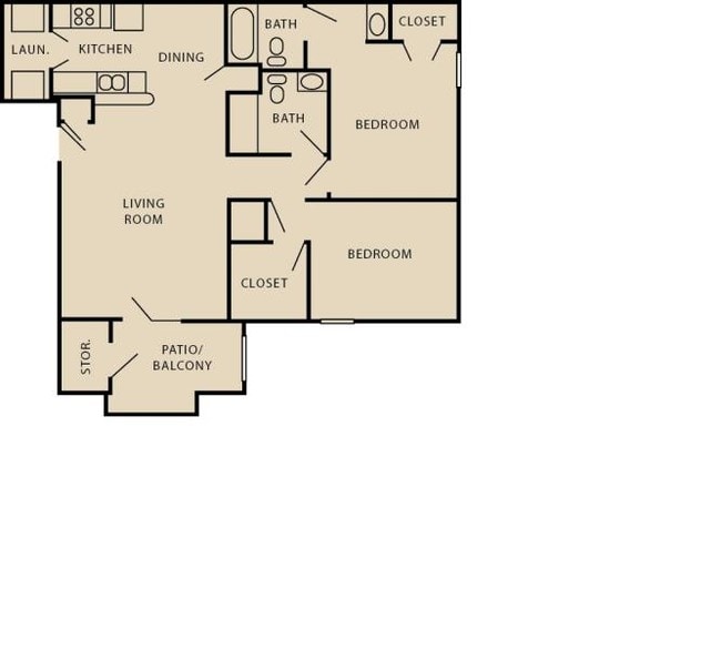 Floorplan - Cypress Park Apartments