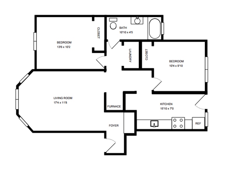 Floor Plan - 4056 N Harding Ave