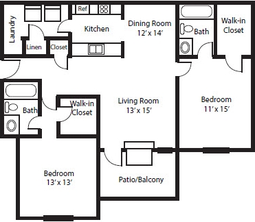 2BR/2BA - Magnolia Place at Stockbridge