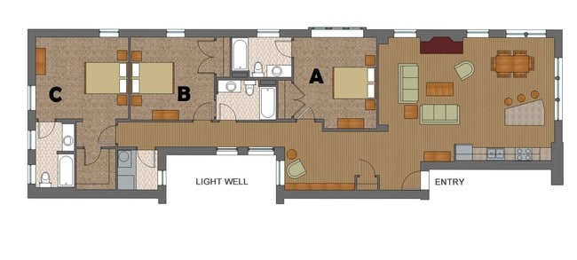 Floorplan - Washington Ave Apartments