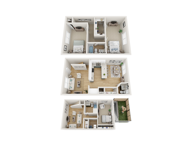 Lake Townhomes_Nextwave_A_3x2_5_TH Combined (1) - Lake Townhomes