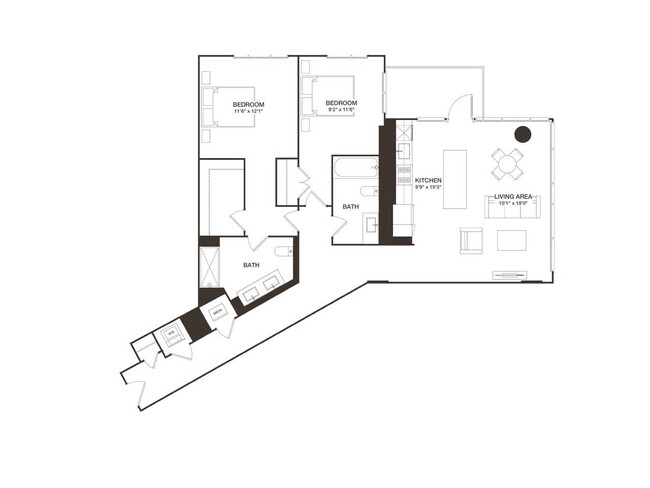 Floorplan - 8001 Woodmont