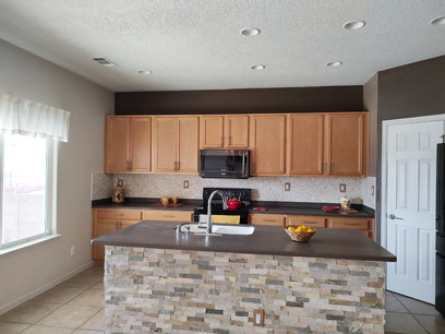 Kitchen with pantry on right - 3544 Plano Vista Rd NE