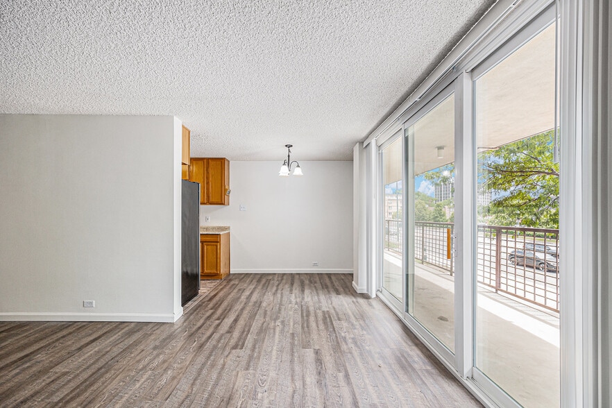 Living Room toward Kitchen & Balcony - 2225 Buchtel Blvd