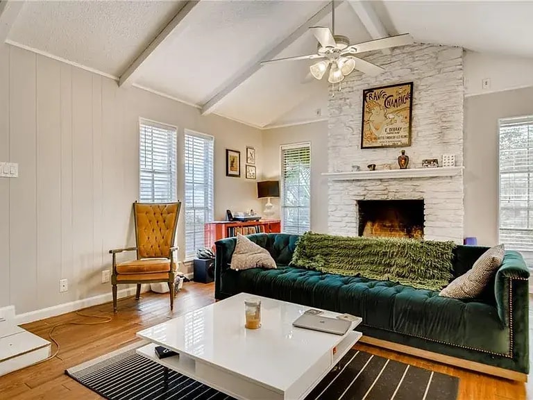 Unit A Living Room_Decorated - 8007 Brockman St