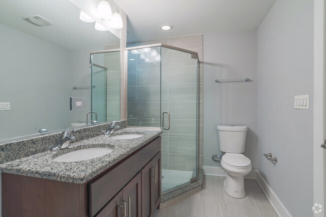 2 BR, 2 BA - Floor Plan A - Master Bathroom - 1342 W Randolph St