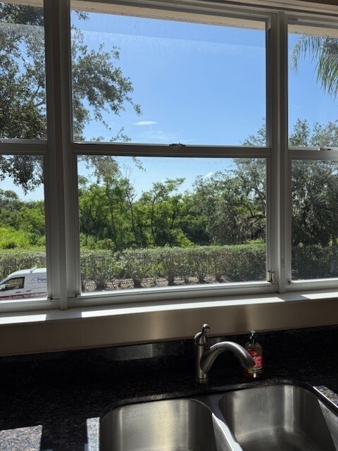 kitchen view of green belt - 1408 3rd Street Cir E