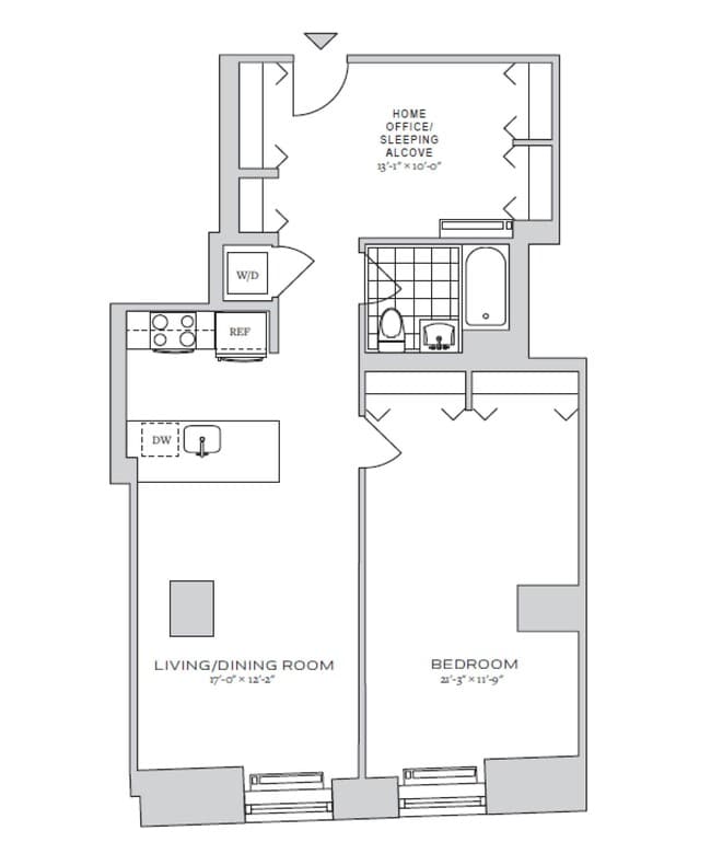 Floorplan - 70 Pine Apartments