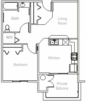 1BR/1BA - Vineyard Suites At Indian Creek