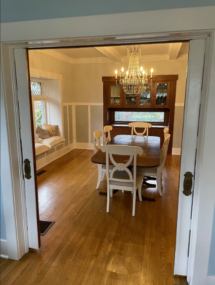 Perfect room for a dinner party or book club. Additional bench seating by the large window - 3012 N 22nd St