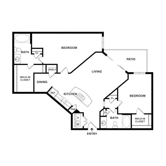 Floorplan - Ashley Square at SouthPark