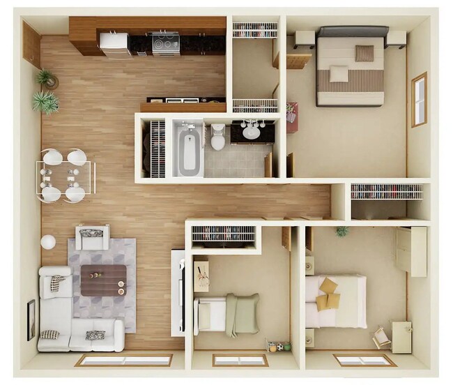 Floorplan - Heritage Heights Apartments