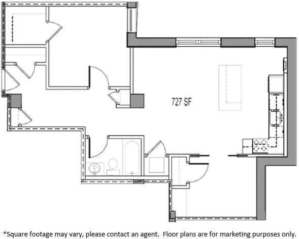 Floorplan - Kenyon Apartments
