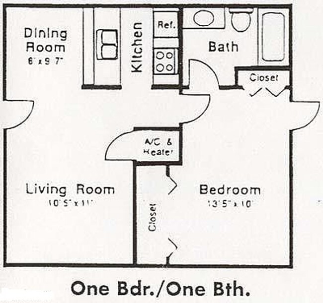 Floorplan - Hacienda Apartments