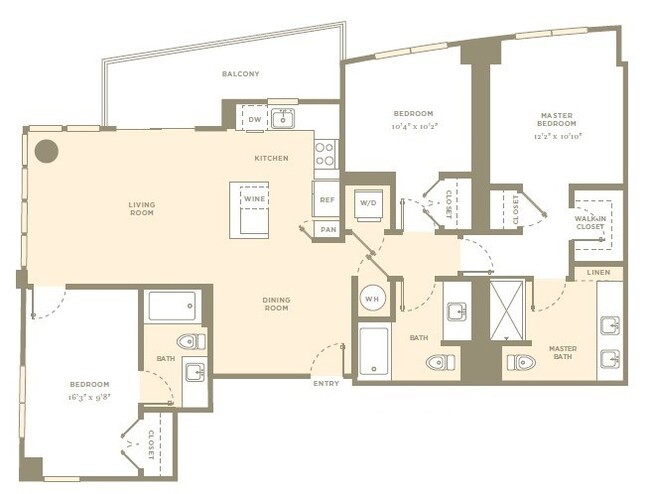 Floorplan - Amaray Las Olas by Windsor