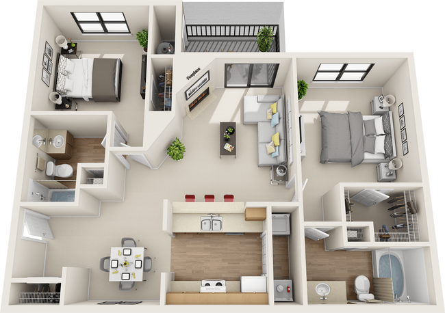 Floorplan - St. Johns Forest Apartments