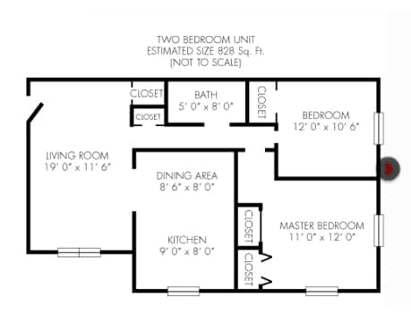 2BR/1BA - Riverstone Apartments